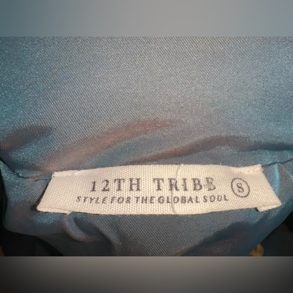 12th Tribe Iridescent Crop Puffer Jacket, size Small - Picture 7 of 8
